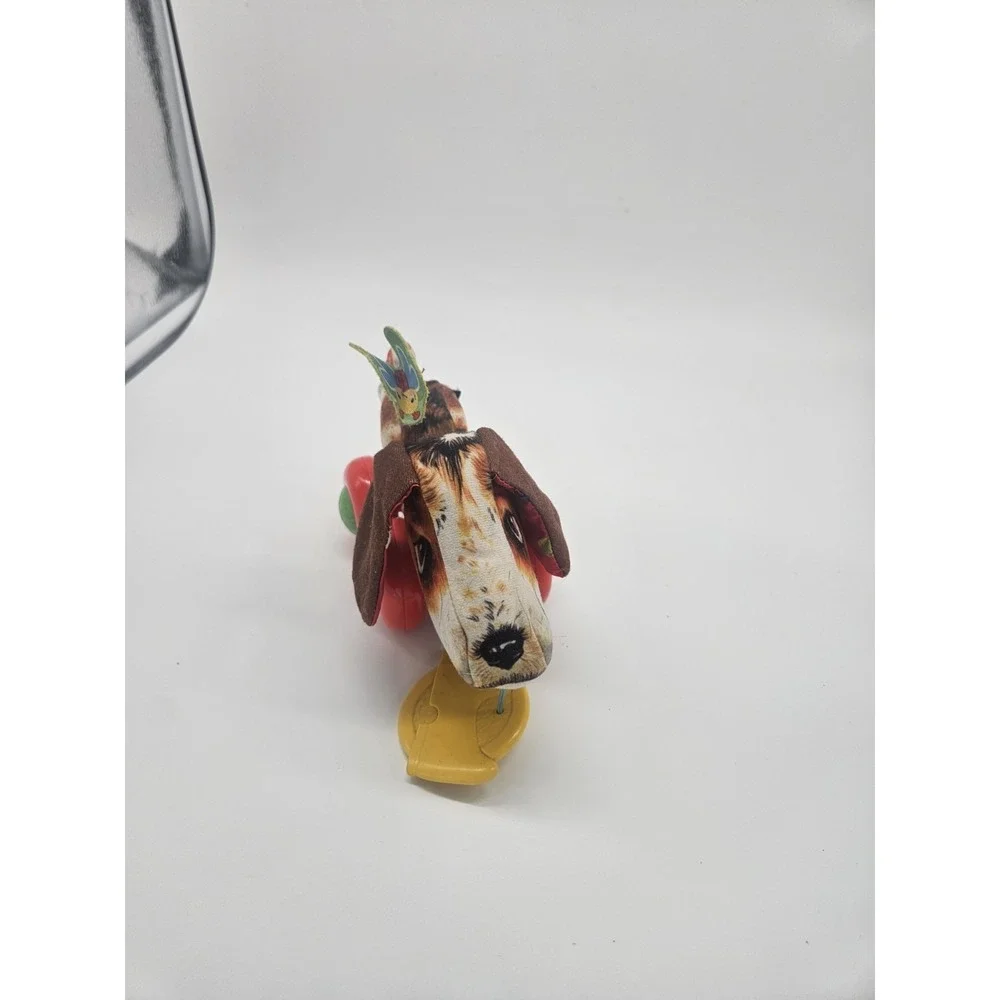 Fisher Price Soft Puppy Dog on Wheels Soft Cute w Butterfly Toy